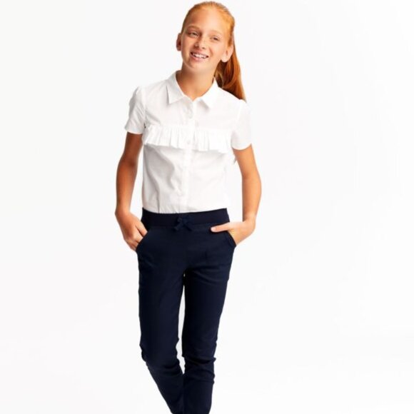 French Toast SK9548 Girls Stretch Pull-On Skinny Pant Navy - Picture 3 of 3